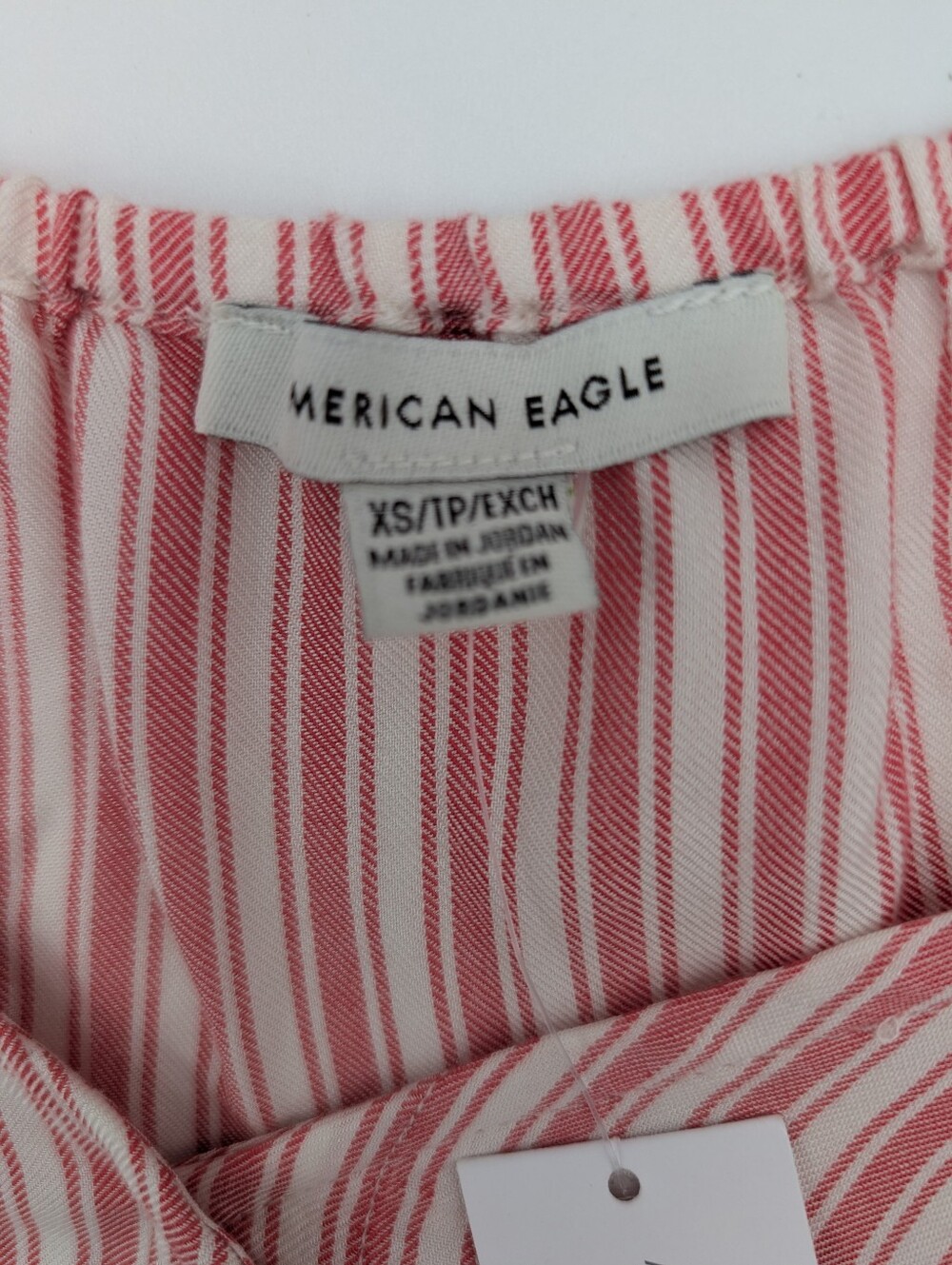 American Eagle Outfitters Striped Front Tie Button Down Top - Picture 2 of 6